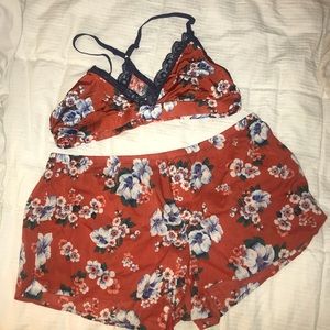 Aerie Set- Racerback Bralette and Matching Shorts